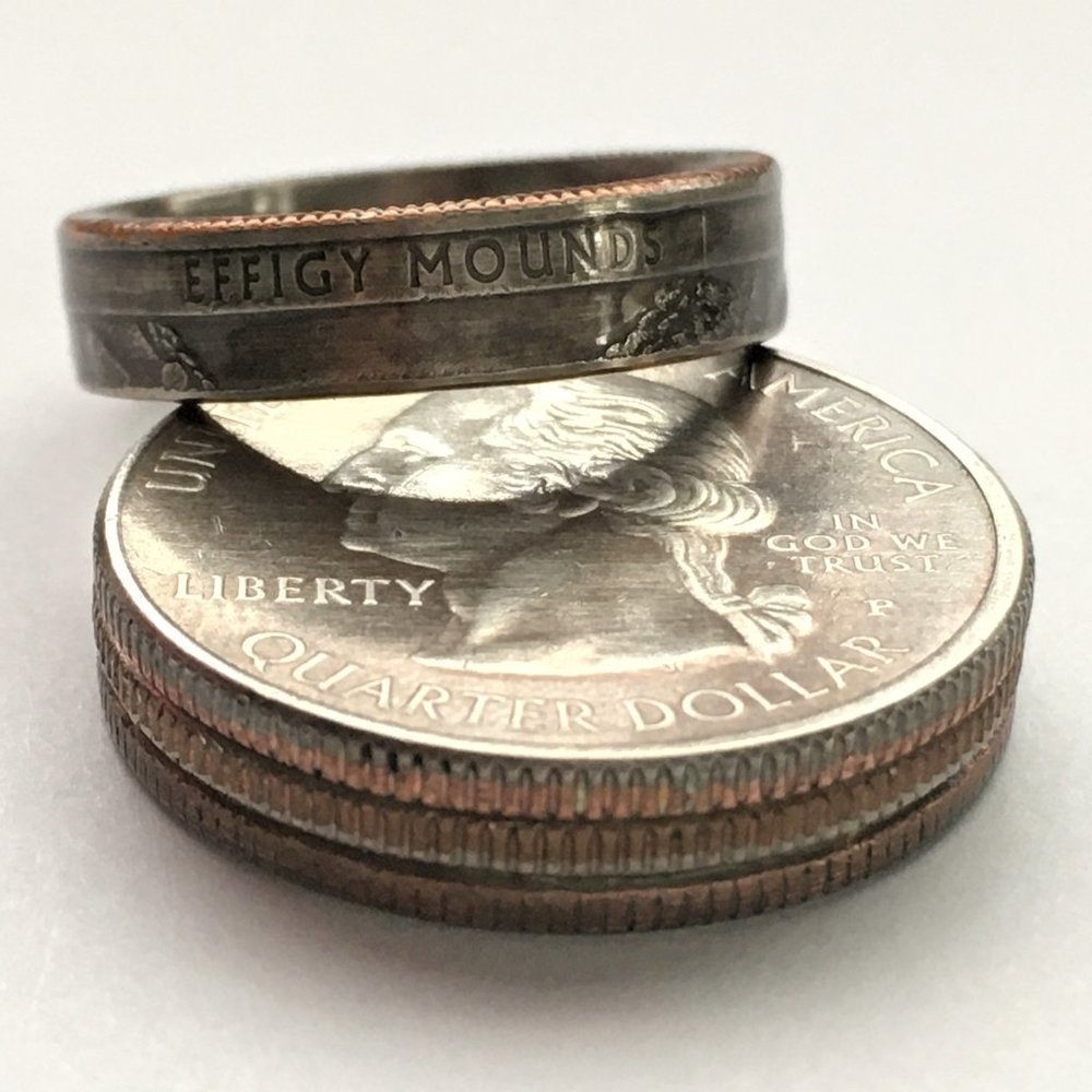 2017 Iowa State National Parks Quarter Coin Ring - Picture 1 of 8
